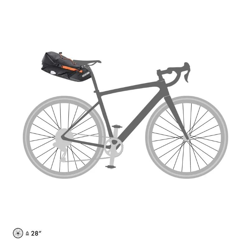 Ortlieb Saddle Bag 11L in Black/Orange-1